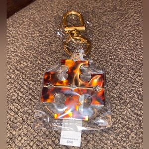 NWT Tory Burch Tortoise Key Fob